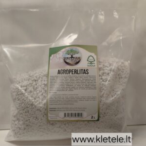 Agroperlitas 2 L - drėgmę palaikanti ir dirvos struktūros pralaidumą gerinanti medžiaga. VS