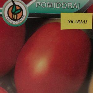 Derlinga lietuviška pomidorų veislė ovaliais vaisiais 'SKARIAI' 0,5 g