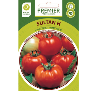 Žemaūgiai vidutinio ankstyvumo pomidorai, mėsingi, laukui ir šiltnamiui 'SULTAN H' 35 sėklos BS