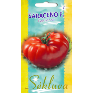 Stambūs briaunuoti pomidorai 'SARACENO F1' 10 sėklų S.