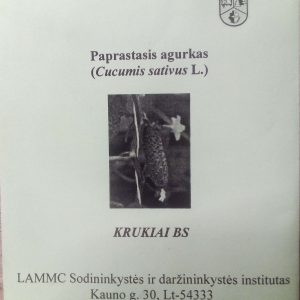 Lietuviški trumpavaisiai vidutinio vėlyvumo agurkai 'KRUKIAI BS' (hibridai) 1 g