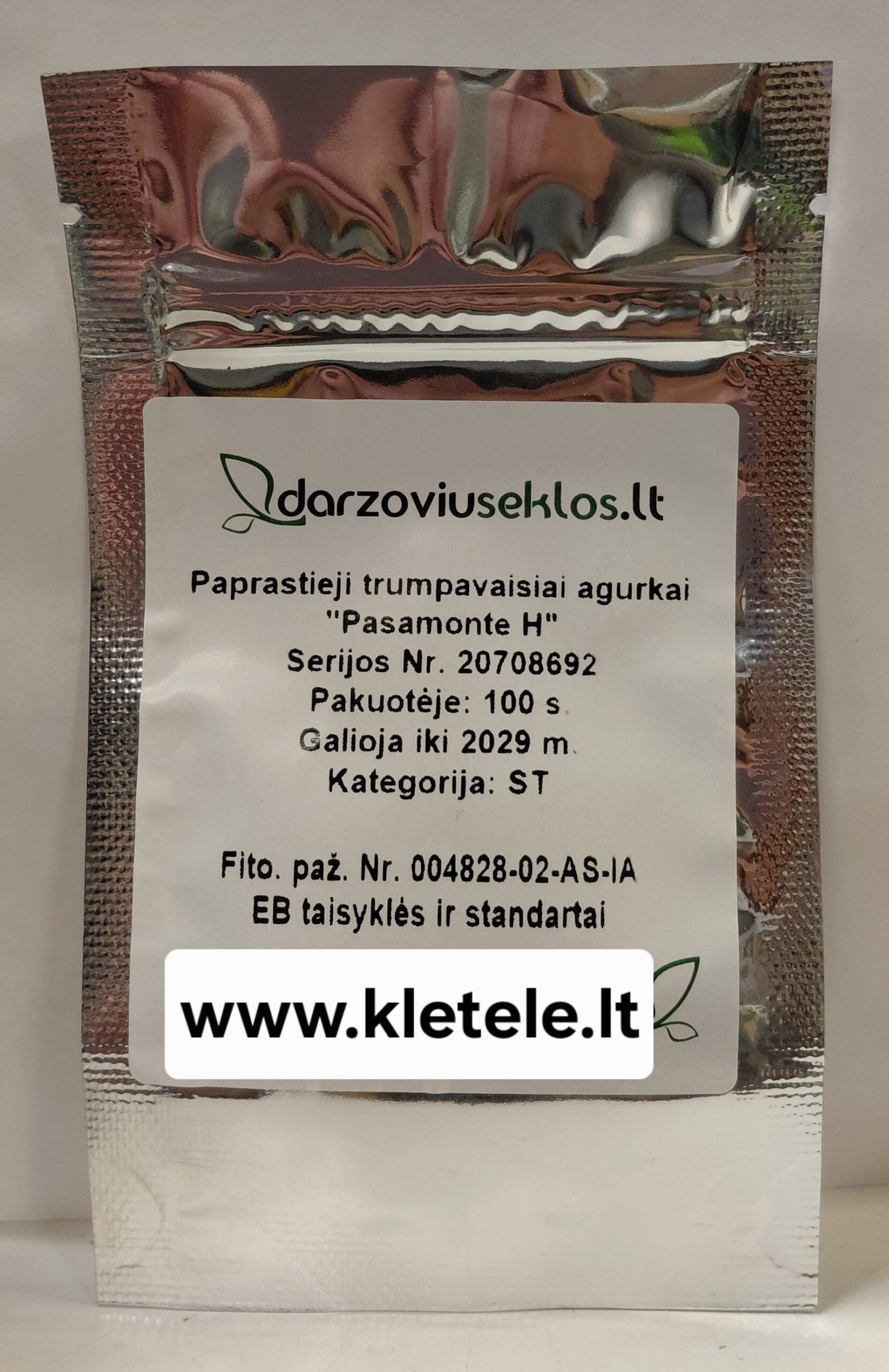 Agurkai savidulkiai ankstyvi, trumpi, tinka kornišonų auginimui ‘PASAMONTE H’ 100 sėklų (Didelė pakuotė) Agurkai savidulkiai ankstyvi, trumpi, tinka kornišonų auginimui ‘PASAMONTE H’ 100 sėklų (Didelė pakuotė)