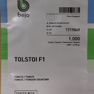 Aukštaūgiai pomidorai 'TOLSTOI F1' 1000 sėklų (Profi pakuotė) Bejo Zaden