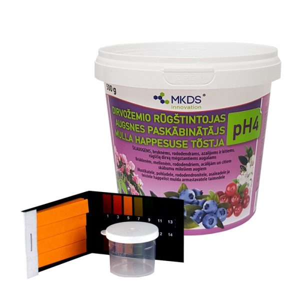Dirvožemio rūgštintojas pH4 su mini laboratorija, 500 g