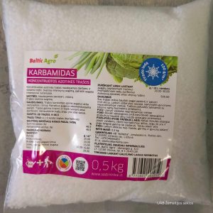Karbamidas - koncentruotos azotinės trąšos 0,5 kg (maža pakuotė) BA