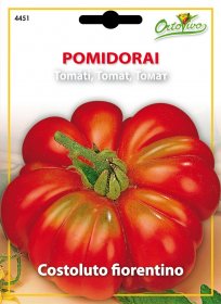 Pomidorai vidutinio aukščio, rievėti ir saldoki 'COSTOLUTO FIORENTINO' 0,5 g (Naudinga pakuotė) HOR.