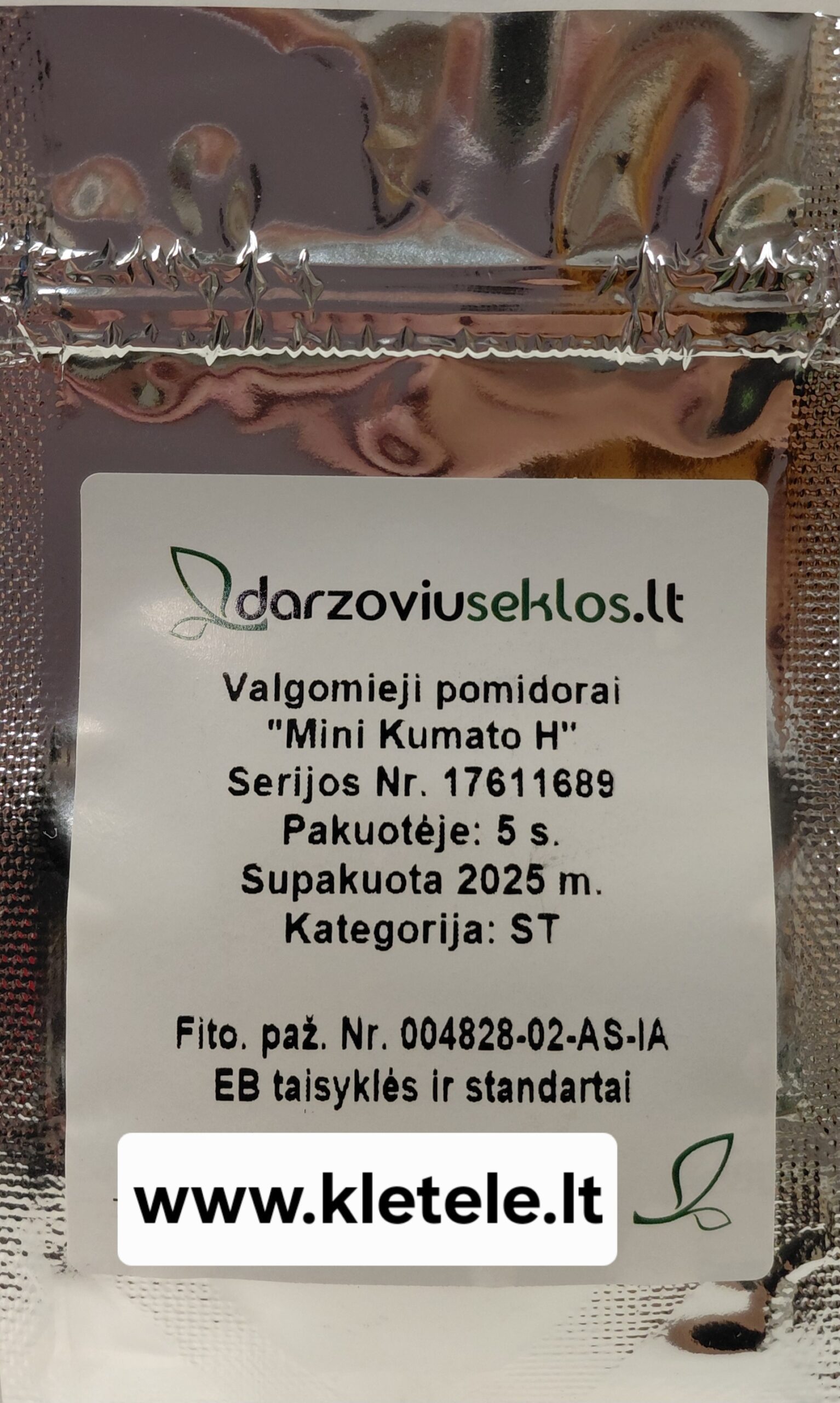 Pomidorai ankstyvi, vieno kąsnio, tamsūs 'MINI KUMATO H' 5 sėk. Pomidorai ankstyvi, vieno kąsnio, tamsūs 'MINI KUMATO H' 5 sėk.