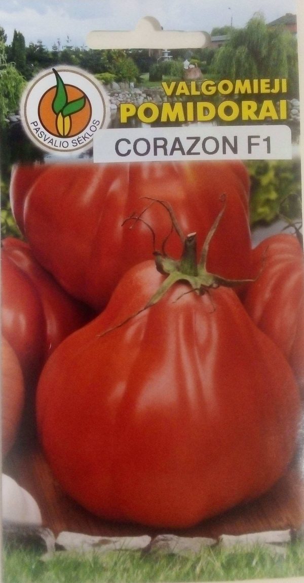 Kriaušės formos pomidorai 'CORAZON F1' 10 sėklų PS