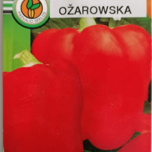 Paprikos saldžios nehibridinės, vidutinio ankstyvumo, raudonos  'OŽAROWSKA' 40 sėklų  PS.