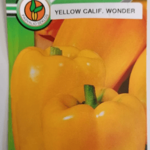 Paprikos saldžiosios stambios 'YELLOW CALIFORNIA WONDER' 30 sėklų PS