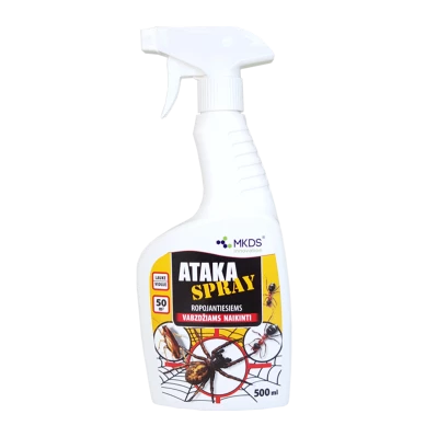Ataka Spray puškiklis nuo ropojančių vabzdžių