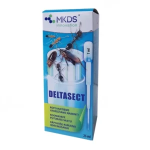 DELTASECT biocidas - insekticidas tepamas ropojantiems vabzdžiams naikinti patalpose (su pipete) 25 ml