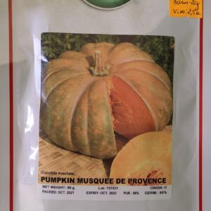 Moliūgai muskusiniai briaunoti, kvapnūs ir skanūs 'MUSQUEE DE PROVENCE' 50 g (Profi pakuotė) GS.