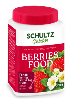 Schultz braškėms, uogoms, vaiskrūmiams, vynuogėms, vaismedžiams 'BERRIES FOOD' 350g NAUJIENA 2022 m. (Kopija)