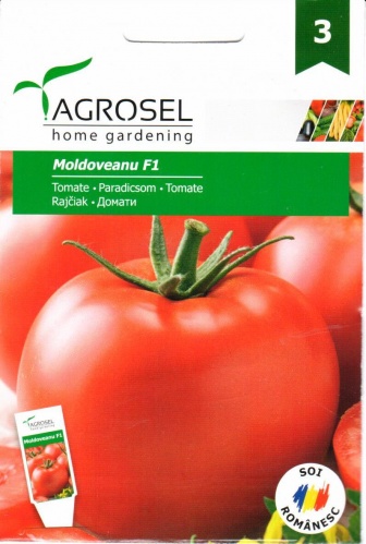 Pomidorai ankstyvi derlingi šiltnamiui 'MOLDOVEANU F1' 10 sėklų AGR. NAUJIENA 2023 m.