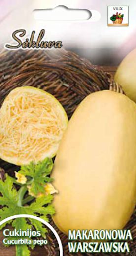 Cukinijos „spagetinės“, ankstyvos (būtina išbandyti) 'MAKARONOWA WARSZAWSKA' 10 sėklų S. Cukinijos „spagetinės“, ankstyvos (būtina išbandyti) 'MAKARONOWA WARSZAWSKA' 10 sėklų S.
