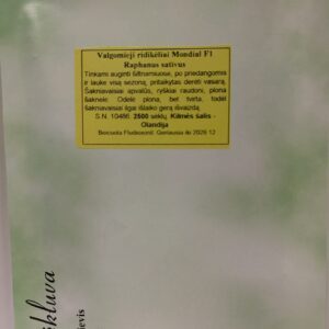 Ridikėliai labai ankstyvi 'MONDIAL' 2500 sėklų (Didelė pakuotė) S. NAUJIENA 2023 m.