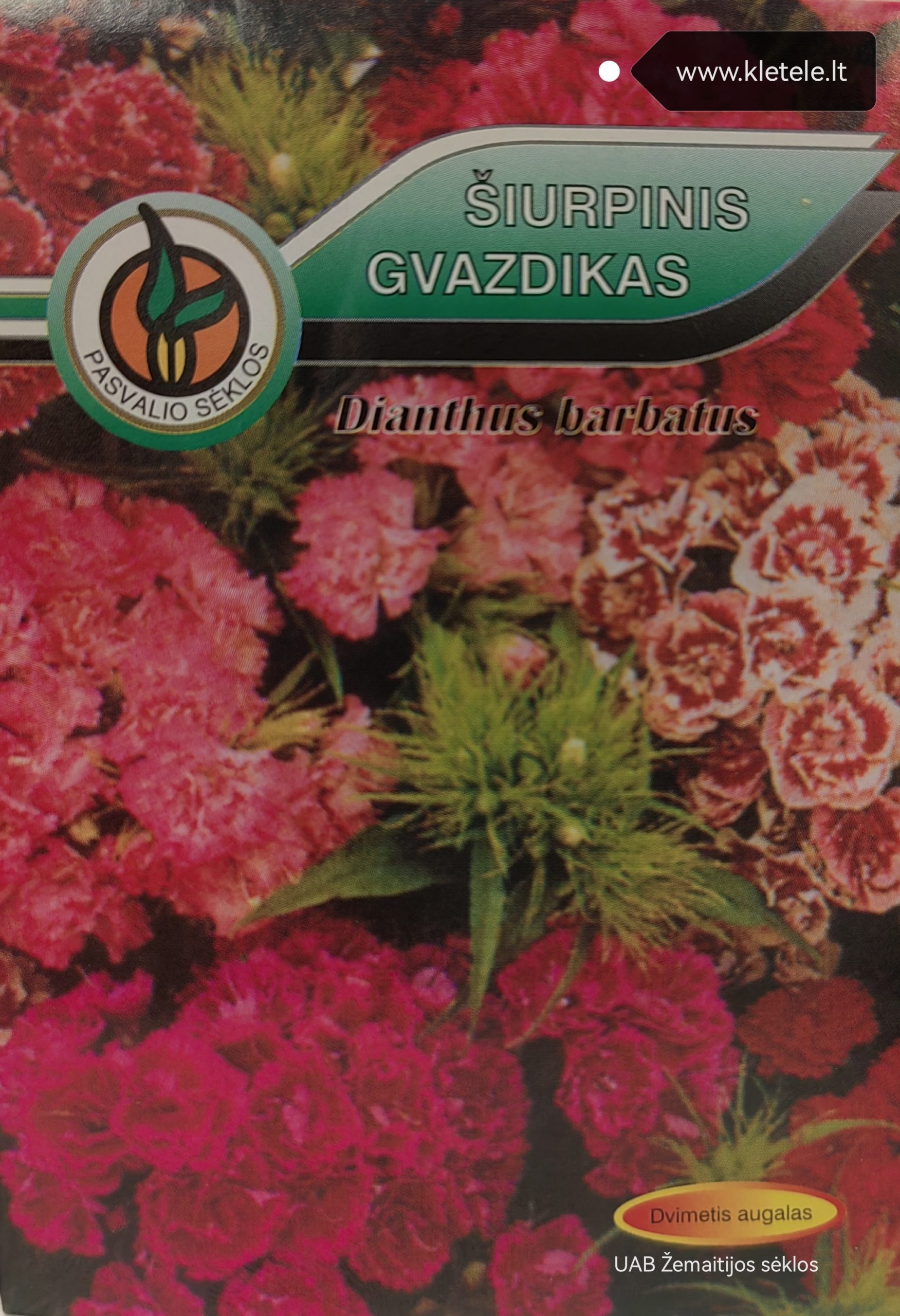 Šiurpiniai gvazdikai „šimtažiedžiai“, „kristaliukai“ dvimečiai, žemi, mišinys 0,5 g PS. Šiurpiniai gvazdikai „šimtažiedžiai“, „kristaliukai“ dvimečiai, žemi, mišinys 0,5 g PS.