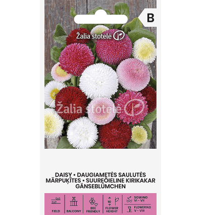 Daugiametės saulutės, pilnavidurės, mišinys 0,2 g A. Daugiametės saulutės, pilnavidurės, mišinys 0,2 g A.