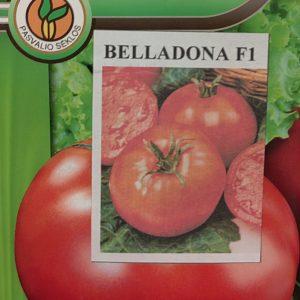 Pomidorai vidutiniškai ankstyvi, trumpais tarpubambliais, pakenčia temperatūros svyravimus, stambiais vaisiais 'BELLADONA F1' 10 sėklų S. NAUJIENA 2024 m.