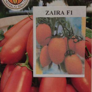 Pomidorai ovaliais oranžiniais vaisiais, derlingi, netrūkinėja 'ZAIRA F1' 8 sėklos PS. NAUJIENA 2024 m.