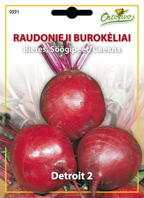 Raudonieji burokėliai apvalūs vidutinio ankstyvumo 'DETROIT 2' 5 g H.