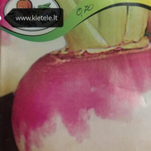 Ropės rausvai violetinės, baltu minkštimu, turnepsai 'PURPLE TOP WHITE GLOBE' 50 sėklų