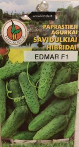Agurkai savidulkiai vidutinio ankstyvumo, su šviesiomis juostelėmis, laukui ir šiltnamiui ‘EDMAR F1’ 2 g PS. NAUJIENA 2025 m. Agurkai savidulkiai vidutinio ankstyvumo, su šviesiomis juostelėmis, laukui ir šiltnamiui ‘EDMAR F1’ 2 g PS. NAUJIENA 2025 m.