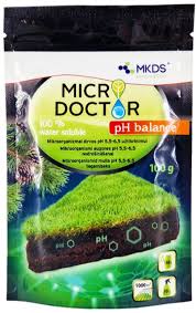 MICRODOCTOR pH  balance - mikroorganizmai dirvos pH 5,5 - 6,5 užtikrinimui vejai, spygliuočiams, augant grybams vejoje, 100 g. NAUJIENA 2025 m.