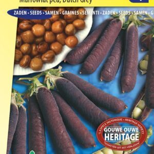 Žirniai purpurinėmis ankštimis, rudais žirneliais 'BLAUWSCHOKKER' 90 g SLG. NAUJIENA 2026 m.