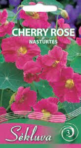 Žemosios nasturtės rožinės 'CHERRY ROSE' 2 g S. NAUJIENA 2026 m.
