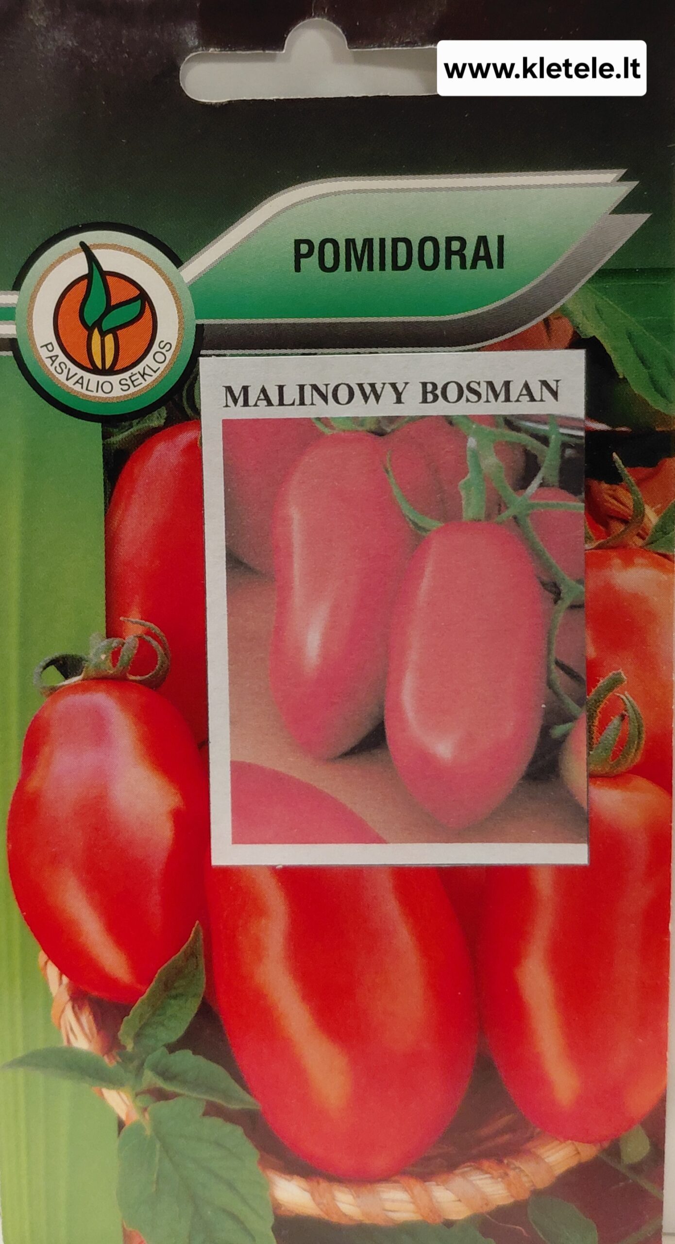 Pomidorai žemi, avietiniai, ovalūs su „snapeliu“, skanūs, laukui 'MALINOWY BOSMAN' 0,1 g PS. Pomidorai žemi, avietiniai, ovalūs su „snapeliu“, skanūs, laukui 'MALINOWY BOSMAN' 0,1 g PS.