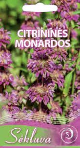 Citrininės monardos rožinės, daugiametės, vaistinės 0,2 g S.