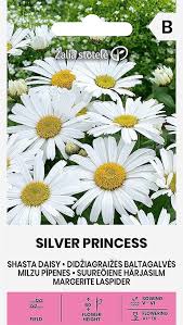 Baltagalvės didžiagraižės žemos, baltos, skynimui, tinka ir žydinčiai pievai 'SILVER PRINCESS' 0,5 g A.