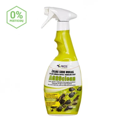 Žalias sodo muilas paruoštas purškimui, su purkštuvu „AGROCLEAN" 500 ml Žalias sodo muilas paruoštas purškimui, su purkštuvu „AGROCLEAN" 500 ml