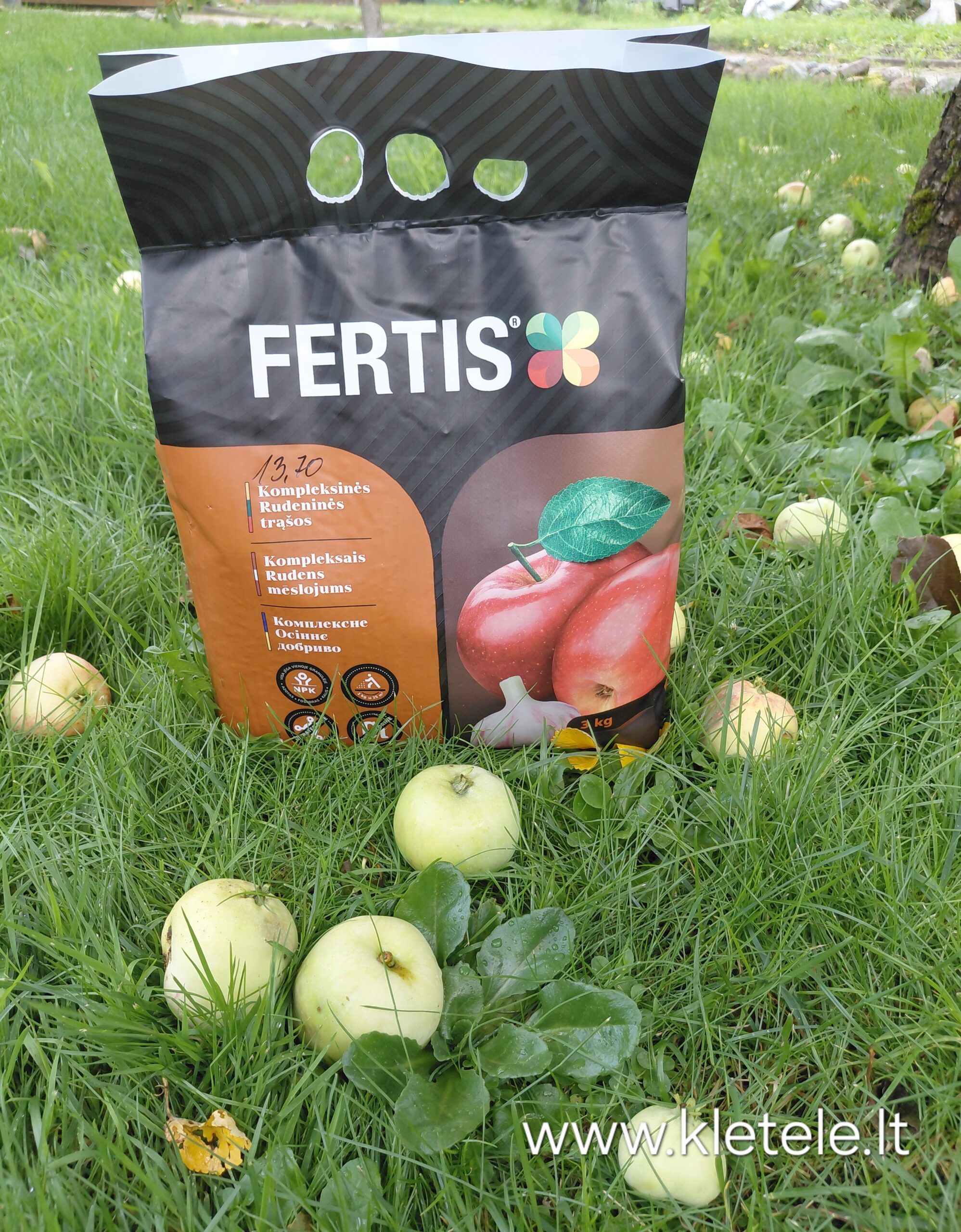 Rudeninės trąšos kompleksinės (NPK 5-15-25), bechlorės, 3 kg (Naudinga pakuotė) FERTIS. NAUJIENA 2026 m. Rudeninės trąšos kompleksinės (NPK 5-15-25), bechlorės, 3 kg (Naudinga pakuotė) FERTIS. NAUJIENA 2026 m.