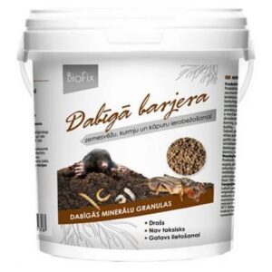 Granulės nuo kurmių, kurklių, kurmių, spragšio lervų, vikšrų (grambuolių) „BIOFIX STOPPER“ 1 kg. NAUJIENA 2027 m.