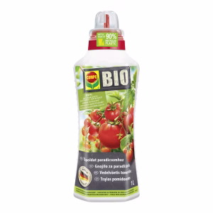 „COMPO BIO“ trąšos pomidorams skystos, organinės, ekologiniam auginimui 1 L (Vokietija). NAUJIENA 2026 m. „COMPO BIO“ trąšos pomidorams skystos, organinės, ekologiniam auginimui 1 L (Vokietija). NAUJIENA 2026 m.