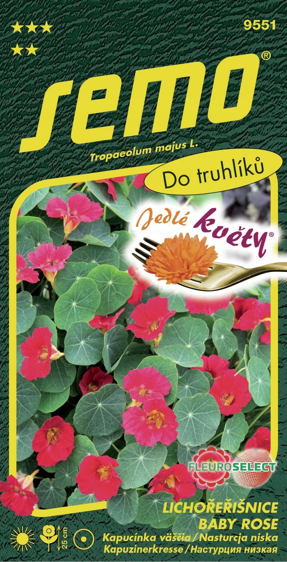 Žemosios nasturtės ryškiai rožinės, apdovanotos Fleuroselect Aukso medaliu 'BABY ROSE' 2 g SM. NAUJIENA 2026 m. Žemosios nasturtės ryškiai rožinės, apdovanotos Fleuroselect Aukso medaliu 'BABY ROSE' 2 g SM. NAUJIENA 2026 m.