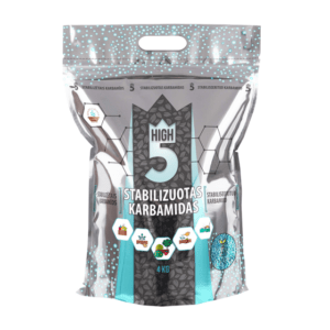 Stabilizuotas Karbamidas - koncentruotos azotinės trąšos"HIGH 5" 4 kg  J.K Naujiena 2026 m.