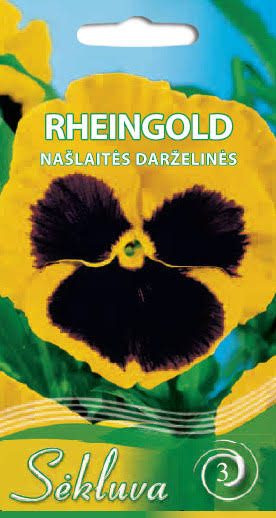 Našlaitės darželinės geltonos su tamsia akute 'REINGOLD' 0,2 g S Našlaitės darželinės geltonos su tamsia akute 'REINGOLD' 0,2 g S